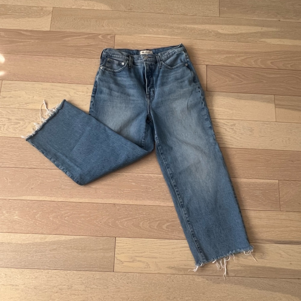 Madewell Perfect Vintage Wide Leg Crooprd jeans size 29